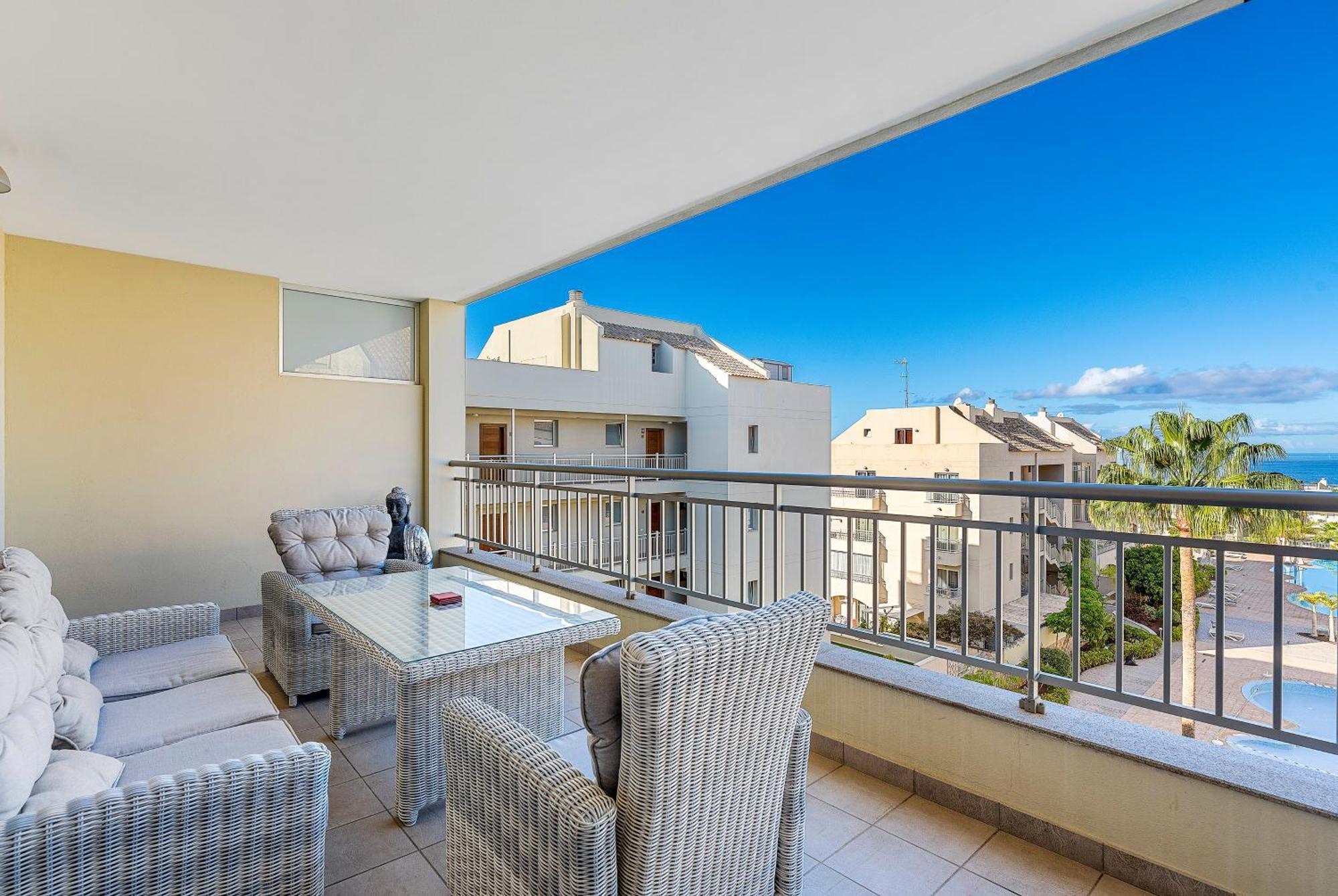 Ferienwohnung Palm Mar Penthouse Duplex Exterior foto